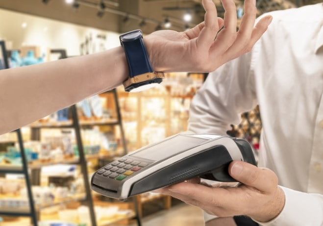 Betaling med smartklokke i butikk